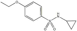 N-cyclopropyl-4-ethoxybenzenesulfonamide Structure