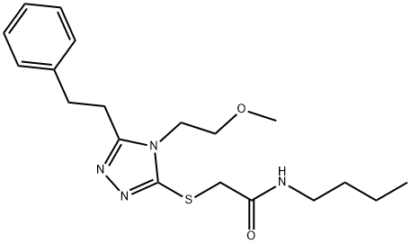 675194-25-9 N-butyl-2-{[4-(2-methoxyethyl)-5-(2-phenylethyl)-4H-1,2,4-triazol-3-yl]sulfanyl}acetamide