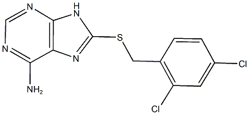 8-[(2,4-dichlorobenzyl)sulfanyl]-9H-purin-6-ylamine Structure