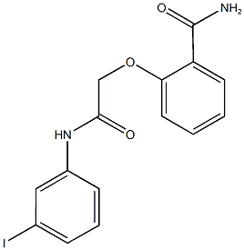 2-[2-(3-iodoanilino)-2-oxoethoxy]benzamide 结构式