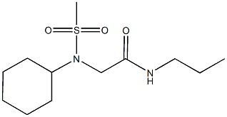 675863-00-0 2-[cyclohexyl(methylsulfonyl)amino]-N-propylacetamide