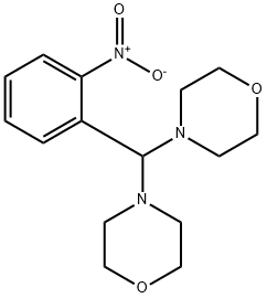 4-[{2-nitrophenyl}(4-morpholinyl)methyl]morpholine Structure