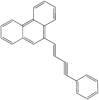 9-(4-phenyl-1-buten-3-ynyl)phenanthrene 结构式