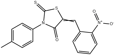 5-{2-nitrobenzylidene}-3-(4-methylphenyl)-2-thioxo-1,3-thiazolidin-4-one|