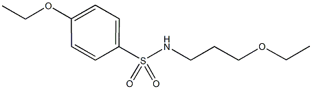 4-ethoxy-N-(3-ethoxypropyl)benzenesulfonamide 结构式