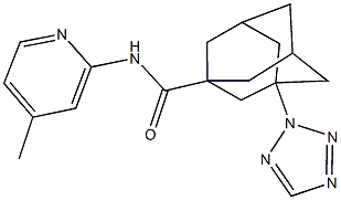 676583-38-3 N-(4-methyl-2-pyridinyl)-3-(2H-tetraazol-2-yl)-1-adamantanecarboxamide