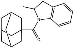 1-(1-adamantylcarbonyl)-2-methylindoline Struktur