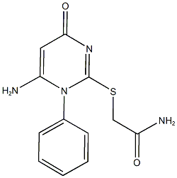 2-[(6-amino-4-oxo-1-phenyl-1,4-dihydropyrimidin-2-yl)sulfanyl]acetamide,676639-80-8,结构式