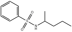 N-(1-methylbutyl)benzenesulfonamide 化学構造式