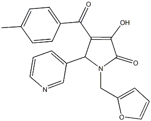 677329-98-5 1-(2-furylmethyl)-3-hydroxy-4-(4-methylbenzoyl)-5-(3-pyridinyl)-1,5-dihydro-2H-pyrrol-2-one