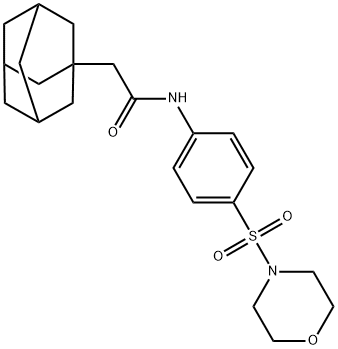 2-(1-adamantyl)-N-[4-(4-morpholinylsulfonyl)phenyl]acetamide Struktur