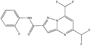 677738-14-6 5,7-bis(difluoromethyl)-N-(2-fluorophenyl)pyrazolo[1,5-a]pyrimidine-2-carboxamide