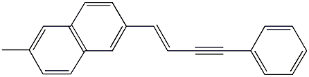 2-methyl-6-(4-phenyl-1-buten-3-ynyl)naphthalene Structure