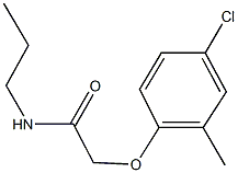 2-(4-chloro-2-methylphenoxy)-N-propylacetamide,67836-02-6,结构式