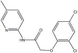2-(2,4-dichlorophenoxy)-N-(5-methyl-2-pyridinyl)acetamide Structure