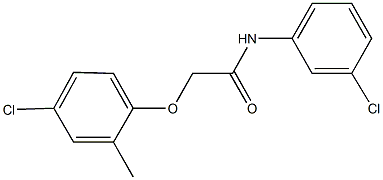 2-(4-chloro-2-methylphenoxy)-N-(3-chlorophenyl)acetamide Structure