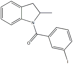 1-(3-iodobenzoyl)-2-methylindoline Structure