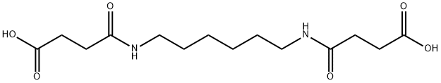 4-({6-[(3-carboxypropanoyl)amino]hexyl}amino)-4-oxobutanoic acid 化学構造式