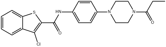 680599-75-1 3-chloro-N-[4-(4-propionyl-1-piperazinyl)phenyl]-1-benzothiophene-2-carboxamide