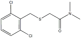 2-[(2,6-dichlorobenzyl)sulfanyl]-N,N-dimethylacetamide Struktur
