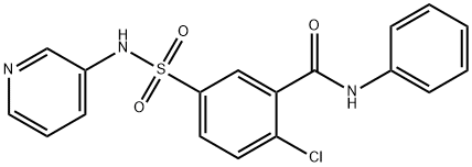 2-chloro-N-phenyl-5-[(3-pyridinylamino)sulfonyl]benzamide|