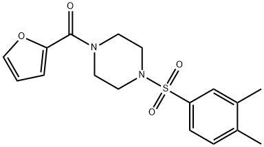 681837-85-4 1-[(3,4-dimethylphenyl)sulfonyl]-4-(2-furoyl)piperazine
