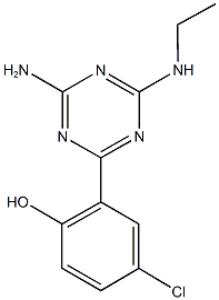 2-[4-amino-6-(ethylamino)-1,3,5-triazin-2-yl]-4-chlorophenol,68215-58-7,结构式