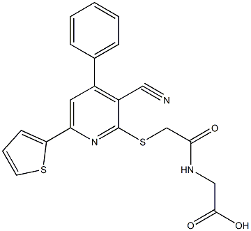 [({[3-cyano-4-phenyl-6-(2-thienyl)-2-pyridinyl]sulfanyl}acetyl)amino]acetic acid|