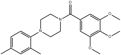 1-(2,4-dimethylphenyl)-4-(3,4,5-trimethoxybenzoyl)piperazine|