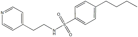 4-butyl-N-[2-(4-pyridinyl)ethyl]benzenesulfonamide Structure