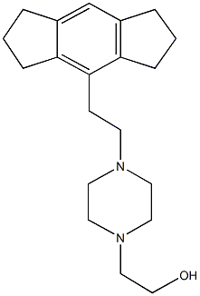 2-{4-[2-(1,2,3,5,6,7-hexahydro-s-indacen-4-yl)ethyl]-1-piperazinyl}ethanol Structure