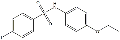 N-(4-ethoxyphenyl)-4-iodobenzenesulfonamide 结构式