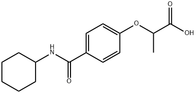 2-{4-[(cyclohexylamino)carbonyl]phenoxy}propanoic acid,685537-60-4,结构式