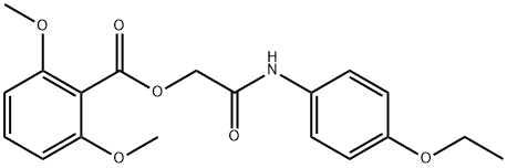 2-(4-ethoxyanilino)-2-oxoethyl 2,6-dimethoxybenzoate Structure