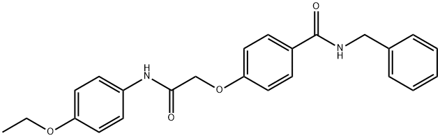 N-benzyl-4-[2-(4-ethoxyanilino)-2-oxoethoxy]benzamide,685562-54-3,结构式