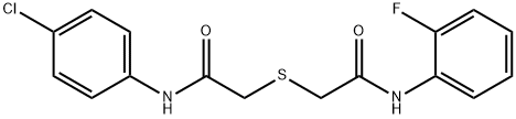 685844-99-9 2-{[2-(4-chloroanilino)-2-oxoethyl]sulfanyl}-N-(2-fluorophenyl)acetamide