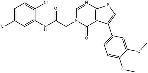 N-(2,5-dichlorophenyl)-2-(5-(3,4-dimethoxyphenyl)-4-oxothieno[2,3-d]pyrimidin-3(4H)-yl)acetamide Structure