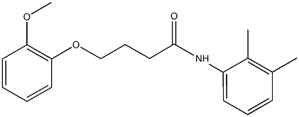 N-(2,3-dimethylphenyl)-4-(2-methoxyphenoxy)butanamide Structure