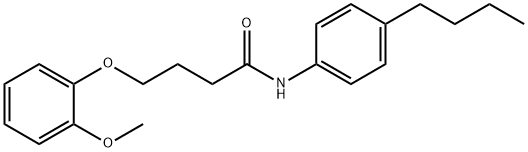 N-(4-butylphenyl)-4-(2-methoxyphenoxy)butanamide Structure