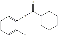 2-methoxyphenyl cyclohexanecarboxylate 化学構造式