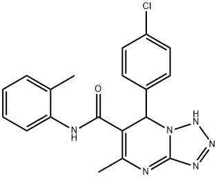 685852-95-3 7-(4-chlorophenyl)-5-methyl-N-(2-methylphenyl)-4,7-dihydrotetraazolo[1,5-a]pyrimidine-6-carboxamide