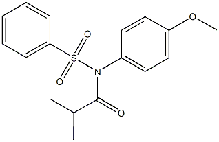 N-isobutyryl-N-(4-methoxyphenyl)benzenesulfonamide Structure