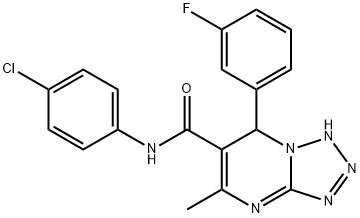 N-(4-chlorophenyl)-7-(3-fluorophenyl)-5-methyl-4,7-dihydrotetraazolo[1,5-a]pyrimidine-6-carboxamide|