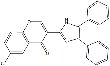 6-chloro-3-(4,5-diphenyl-1H-imidazol-2-yl)-4H-chromen-4-one Structure