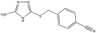 4-{[(5-amino-4H-1,2,4-triazol-3-yl)sulfanyl]methyl}benzonitrile,68838-43-7,结构式