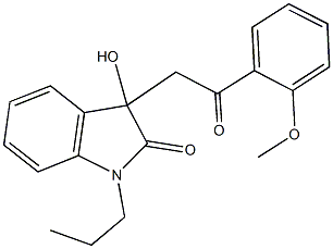 3-hydroxy-3-[2-(2-methoxyphenyl)-2-oxoethyl]-1-propyl-1,3-dihydro-2H-indol-2-one|