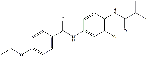 4-ethoxy-N-[4-(isobutyrylamino)-3-methoxyphenyl]benzamide Structure