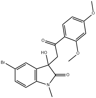 689767-99-5 5-bromo-3-[2-(2,4-dimethoxyphenyl)-2-oxoethyl]-3-hydroxy-1-methyl-1,3-dihydro-2H-indol-2-one