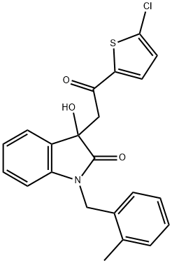 690220-30-5 3-[2-(5-chloro-2-thienyl)-2-oxoethyl]-3-hydroxy-1-(2-methylbenzyl)-1,3-dihydro-2H-indol-2-one