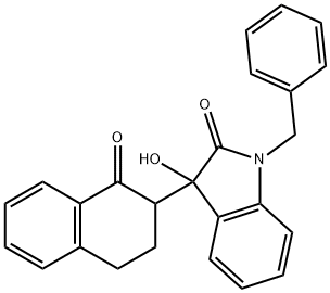 1-benzyl-3-hydroxy-3-(1-oxo-1,2,3,4-tetrahydro-2-naphthalenyl)-1,3-dihydro-2H-indol-2-one,690226-89-2,结构式